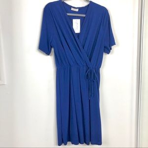 Pinc Blue Wrap Dress